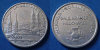 Suisse Neuchâtel jeton NEUCHATEL, Suisse, Schweiz, jeton en aluminium de 33mm, Paul Kramer, Schweiz landesausstellung, TB+ -