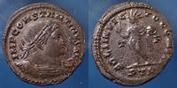 Roman Empire follis CONSTANTINUS I Magnus, CONSTANTIN Ie, follis réduit Treveri, Trier en 313-315, SOLI INVICTO COMITI, 22mm, 4,78g, RIC 40 R4! TTB+ -