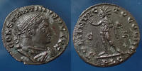 Roman Empire follis CONSTANTINUS Magnus, CONSTANTIN Ie, follis réduit Lyon, Lugdunum en 313-314, SOLI INVICTO COMITI, 21mm, 5,30g, RIC VII 1, TTB à -