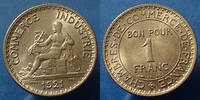 France 1 Franc 1 Franc Chambre de commerce 1921, Gad.468 SUPERBE+ -