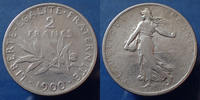 France 2 Francs 2 Francs Semeuse de Roty 1900, Gad.532 TB Rare! -