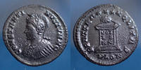 Roman Empire follis ou nummus CONSTANTINUS II, CONSTANTINE II, CONSTANTIN II, follis ou nummus Londres, London en 323-324, buste casqué, 19mm, 3,20 grms, RIC -