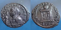 Roman Empire follis ou nummus CONSTANTINUS II, CONSTANTINE II, CONSTANTIN II, follis ou nummus trèves, trier, Treveri en 323, buste impérial, 17-18mm, 2,67g, -