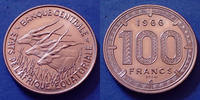 Afrique, Africa, Etats de l'Afrique Equatoriale 100 francs Essai AFRIQUE EQUATORIALE, Africa, 100 francs Essai 1966, KM.59 SUP à FDC -