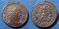 Roman Empire follis ou nummus CONSTANTINUS I Magnus, CONSTANTIN Ie, CONSTANTINE, follis ou nummus Lyon en 323-324, SARMATIA DEVICTA, 19mm, 3,33 grms, RIC 222 -