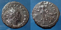 Roman Empire antoninien TETRICUS, antoninien frappé à Trèves en 271-272, VICTORIA AUG, 17-18mm, 3,27 grms, RIC.141 TTB+ -