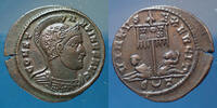 Roman Empire nummus CONSTANTINUS Magnus, CONSTANTINE, CONSTANTIN Ie, nummus Ticinum, VIRTUS EXERCIT, 19-20mm, 2,70 grms, RIC.122 TTB à SUP -
