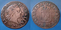 France Liard LOUIS XV, Liard à la vieille tête 1771 BB Strasbourg, Gad.272 TB à TTB -
