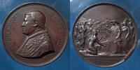 Vatican bronze VATICAN, PIE IX, médaille en bronze 1857, le Pape et les 5 provinces, 43,2mm, 32,89 grms, quelques traces sinon SUP -