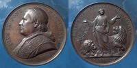 Vatican bronze Vatican, PIE IX, médaille en bronze 1861, le prophète Daniel dans la fosse aux lions, 43mm, 37,84 grms, SUP -