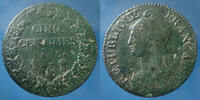 Directoire 5 centimes DIRECTOIRE, 5 centimes AN 6 BB Strasbourg, variété 6 sur 5, 9,23 grms, Gad.126 Var. TB à TTB Rare! -