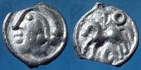 Sequani, Sequanes potin SEQUANES, SEQUANI, potin TOC au cheval, rare dans ce métal bien gris !, 17mm, 3,54 grms, LT.5538 / DT.3254 petite oxydation au r -