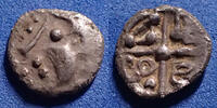 Sequani, Sequanes obole SEQUANES, SEQUANI, obole (imitation des oboles de Marseille??) vers 80 avant JC, 8mm, 0,43 grm, DT.3173A TTB+ R!R -