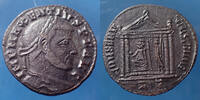 Roman Empire follis Maxentius, Maxence, follis Ticinum en 308-310, Conserv Vrb Svae, Ric.108, 24/25mm, 6,18 grammes TB à TTB -