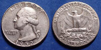 U.S.A quarter dollar USA, quarter dollar 1952, TTB -