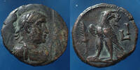 Roman Empire jeton Téssère, tessera, jeton de jeux, Tétradrachme de Gallien dont la légende d'avers a été martelée, 23mm, 10,47 grms, TTB/TTB+ R!R -