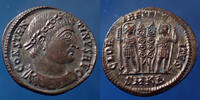 Roman Empire nummus CONSTANTINUS Magnus, CONSTANTIN Ier, nummus Cysique en 331-334, variante de légende CONSTANTINUS AUG, RIC.78 Var., 17mm, 1,74 gr -