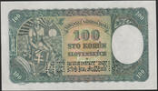Slovaquie, Slovakia 100 Korun 100 Korun 1940 Specimen, Slovaquie, Slowakei, Slovenska, P.10S Neuf -