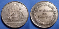 Assurance Générale blanc Assurance, Confédération des Français, médaille en métal blanc 1790, constitution de l'assurance Nationale, 40mm, 27,70 grms, TT -