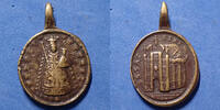 Religion, Religiose, medaille Suisse, Schweiz, Switzerland, Religion, religiose, médaille 17e siècle, Vierge Marie, Chapelle des Grâces Einsiedeln, 20x29,5mm, -