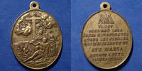 Religion, Religiose, medaille Religion, religiose, médaille du 19e siècle, Avé Maria, il est accordé 1080 jours d'indulgence
.30x41mm (Ht avec la bélière) 12, -