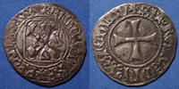 Duché de Bretagne blanc Duché de Bretagne, François Ier ou François II, blanc à la Targe, Rennes, Jezequel 391 variante, 26mm, 2,30 grms, TB+/TTB+ -