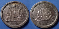 Constitution médaille Constitution, médaille en étain, Fédération martiale, temple de la concorde, 1790, 39,8mm, 16,69 grms, TTB+ -