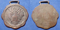 U.S.A bronze USA, Etats Unis, médaille de 37x41mm, aigle, avec les 13 étoiles des Etats fondateurs, genuine bronze, 13,65 grms, TTB -