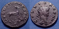 Roman Empire antoninien GALLIENUS, GALLIEN, antoninien Rome en 267-268, Dianae Cons Aug, RIC 176 var., 19mm, 3,13 grms, TTB/TB -