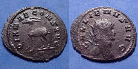 Roman Empire antoninien GALLIENUS, GALLIEN, antoninien Rome en 267-268, Dianae Cons Aug XII, RIC 181, 20-23mm, 2,82 grams, TTB -