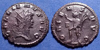 Roman Empire antoninien GALLIENUS, GALLIEN, antoninien Rome en 266-267, Oriens Aug, Variété avec le Z fait de trois traits horizontal, RIC 249, 21mm, 2, -