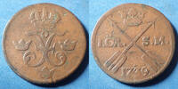 Suède, Sweden ore Sweden, Suede, Friedrich I, 1 ore 1739, TTB -