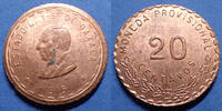 Mexique, Mexico, Mexican 20 centavos Mexico, Mexique, Oaxaca, Moneda provisional, 20 centavos 1915 initiales TM, KM.732, 28mm, 11,73g, TTB+/SUP -