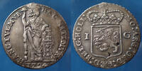 Netherland, Pays Bas, Hollande 1 gulden Netherland, pays, Hollande, 1 gulden 1794, KM.100,1, 31mm, 10,84g, trace de bélière sinon TTB -