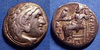 Royaume de Macédoine, Kingdom of Macedon drachm Alexander III The Great, Alexandre III le Grand, Macedoine, Macedon, drachm 310-301 Av.JC, Price 1808 var. 18mm, 4,16g, TTB -