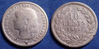 Pays Bas, Netherland, Niederland, Holland 10 cents Netherland, Pays Bas, Niederland, Wilhelmina, 10 cents 1895, KM.116, TB/TTB -