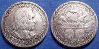 U.S.A half dollar USA, half dollar 1892, Columbian Exposition, 30mm, 12,43g, TTB à SUP -