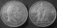 Allemagne, Deutschland, Preussen, Prusse thaler Preussen, Prusse, Wilhel I, Guillaume Ier, sieges thaler 1871, AKS 118, 18,50g, coup sur tranche à 2h30 sinon TTB+ -