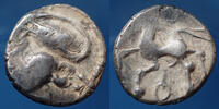 Aedui, Eduens denier EDUENS, AEDUI, région de Bibracte Morvan, denier à la tête casquée, DT.3189 / LT.5138 13mm, 1,88g TB à TTB -