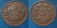 Schweiz, Switzerland, Suisse 2 rappen Schweiz, Suisse, 2 rappen 1906 B, TTB -