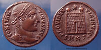 Roman Empire nummus Constantinus Magnus, Constantin Ie le Grand, nummus Cysica en 325-326, Providentiae Augg, RIC 34, petit diamètre de 17mm, 3,68g -