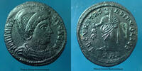 Roman Empire nummus Helena, Helène, nummus Trèves, Trier, Treveri en 326, Securitas Reipublice, RIC 481, 17-20mm, 2,67g, P.TTB -