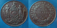 Bornéo, British North Bornéo cent Bornéo, British north Bornéo, one cent 1884 H, KM 2 TTB+ -