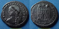 Roman Empire nummus Constantin II César, Constantinus II Caesar, nummus Trèves, Trier, Treveri, Providentiae Caess, RIC 455, 19mm, 3,23g, TTB+/TTB -