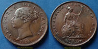 Grande Bretagne, Great Britain, Royaume-Uni half penny Grande Bretagne, Great Britain, Victoria, half penny 1854, KM.726 quelques traces sinon SUP -