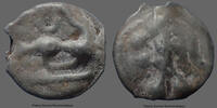 Aedui, Eduens potin Aedui, Eduens, potin au mannequin et au taureau, BN.5257/61, 19mm, 4,67g, TB à TTB R! -