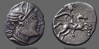 Vallée du Rhône denier Vallée du Rhône, denier au cavalier indéterminé du style AMBILLI EBVRO, LT 5719 var., 12x15mm, 1,91g, SUP -