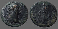 Roman Empire as Domitianus, Domitien, Domitian, as Rome en 86, Fortunae Augusti sc, RIC 488, 28mm, 11,80g TB à TTB -