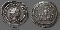 Roman Empire Saloninus, Salonin, Antonien Trèves ou Cologne en 259, Pietas Aug, rare flan large et poids élevé!!, RIC 9, 25mm !, 4,06g ! SUP -