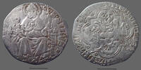 Italie Pavie, Italia Pavia 1 sol Pavia, Pavie, Lombardia, Galéazzo II Visconti 1359 - 1378, pegione ou gros de 1 sol 1/2, CNI/ IV N°12, 1,59g, TB à TTB -